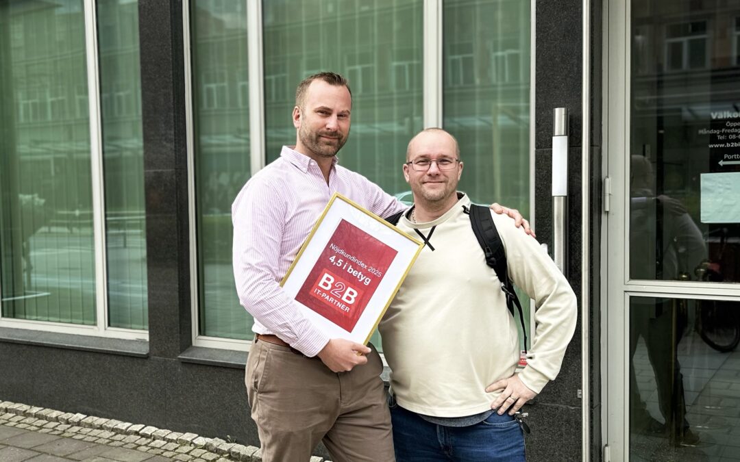 Nöjda kunder? Ja, det har vi på B2B IT-Partner!